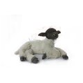Hansa 18 in. Sheep Laying Plush ToysBlack & White 7761